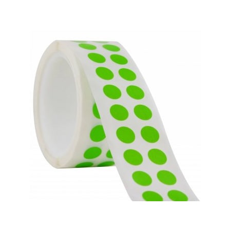 Diversified Biotech Tough-Spots, 3/8" Dia, Green, 1000/pk, 1000PK 247106G